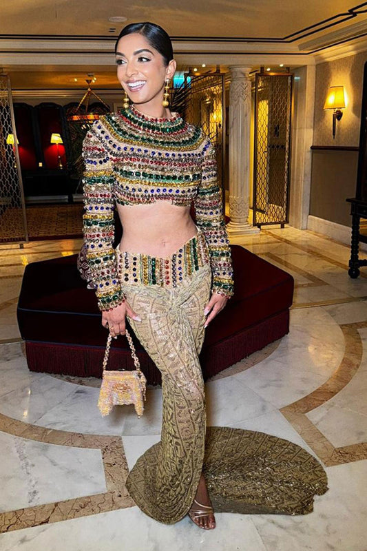 Deepica Mutyala in Pharaoh's Finery Co-Ord Set