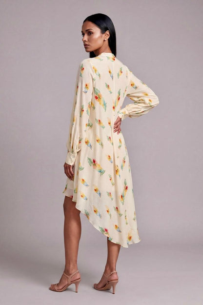 Ivory Rock N Roll Asymmetrical Dress
