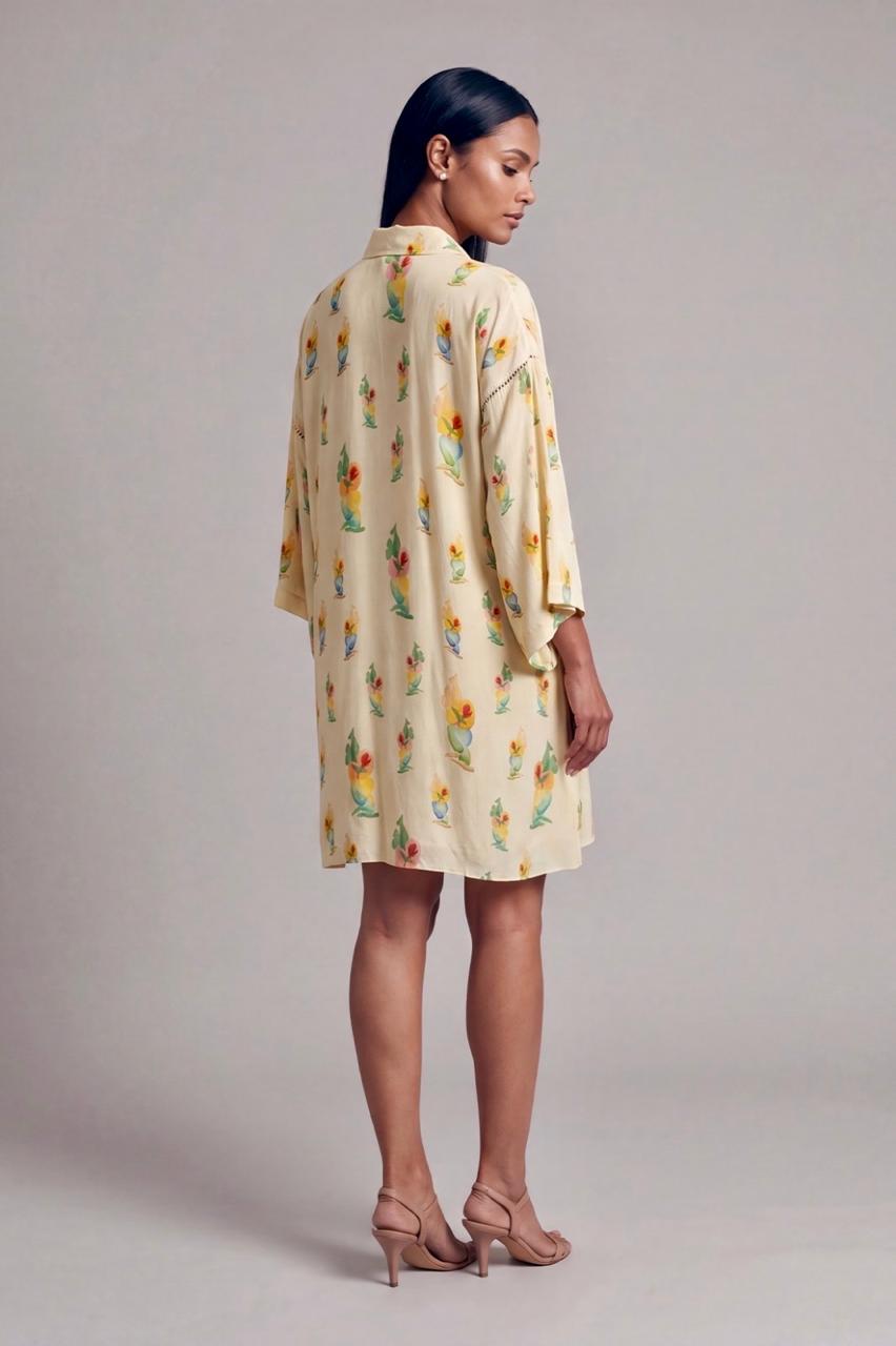 Ivory Rock N Roll Shirt Dress