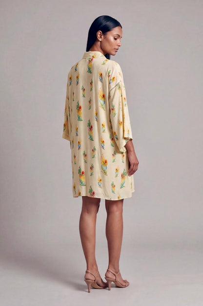 Ivory Rock N Roll Shirt Dress
