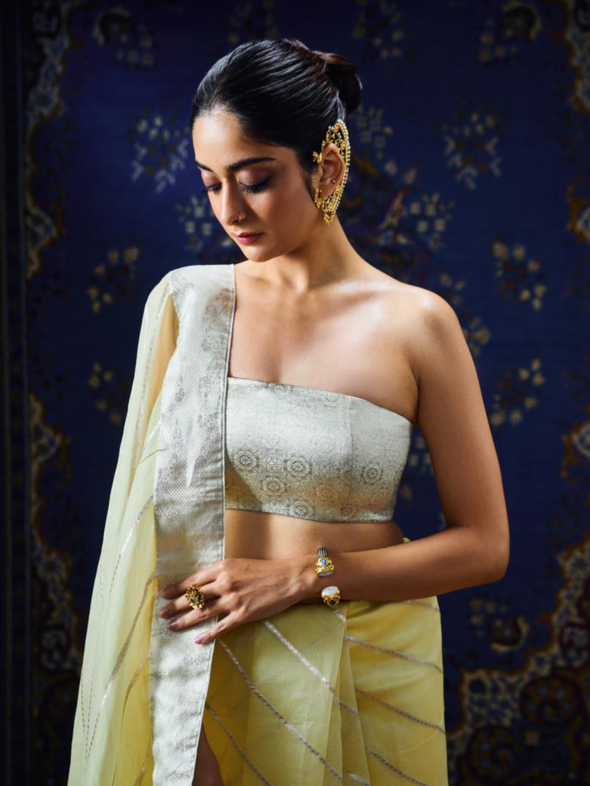 The Ivy Saree In Lemon