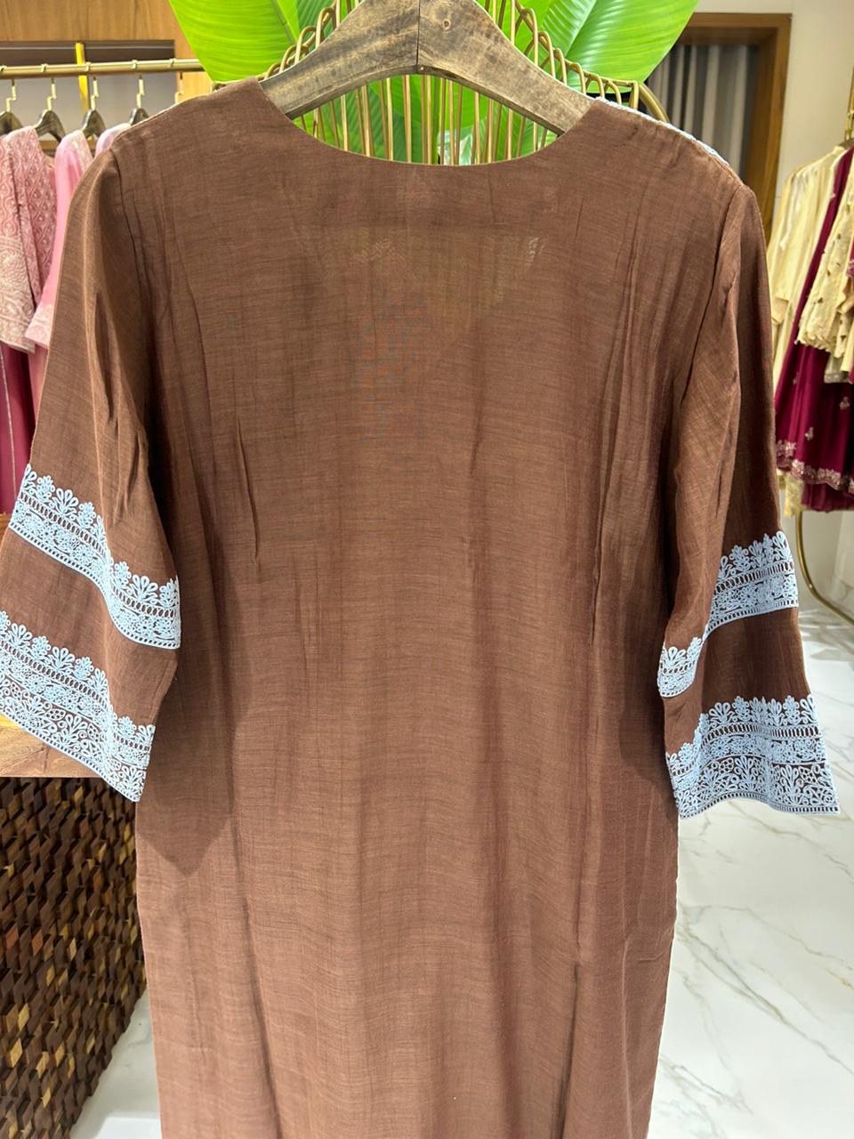 BROWN AND BLUE
