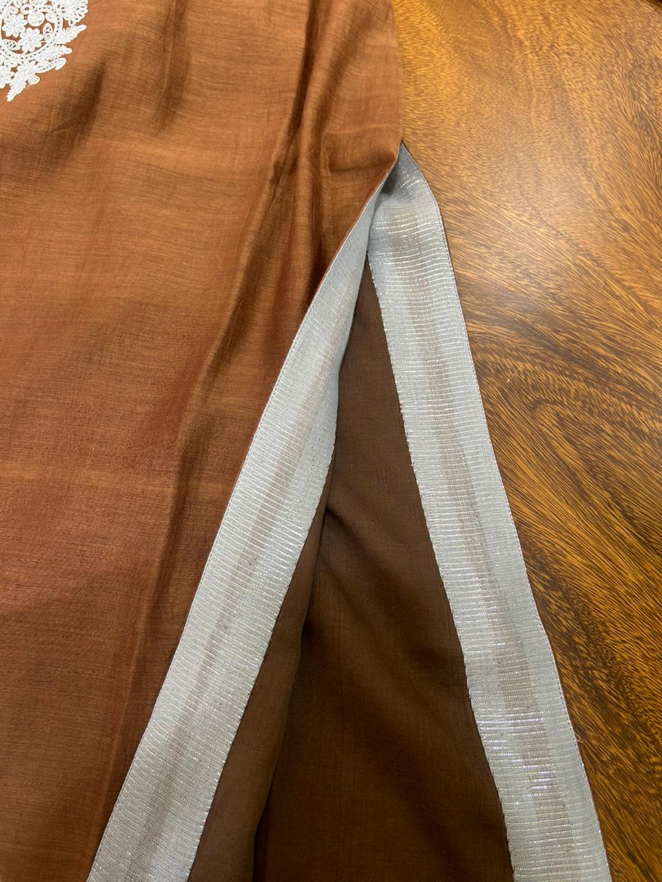 BROWN AND BLUE