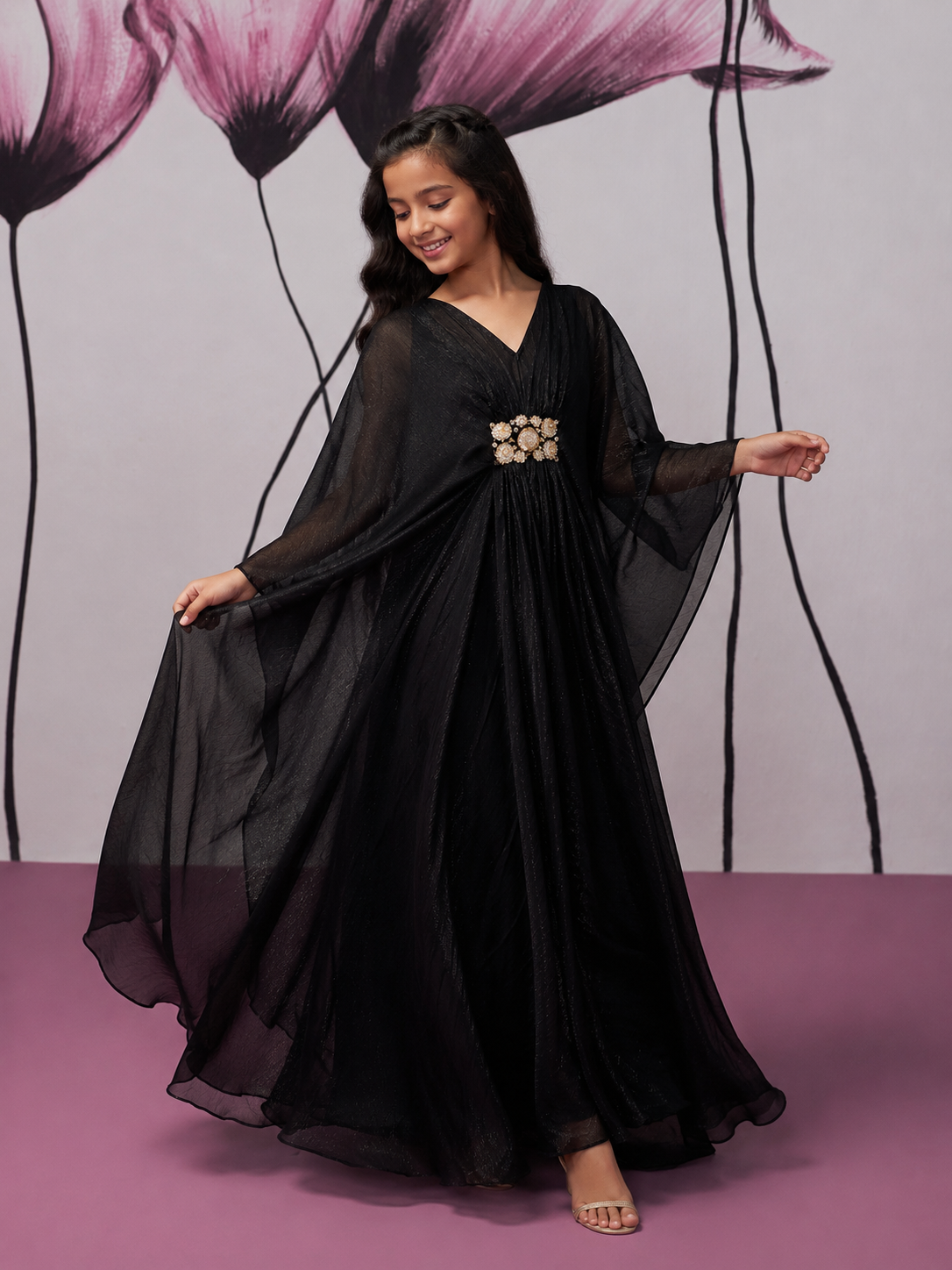 Midnight Black Kaftan