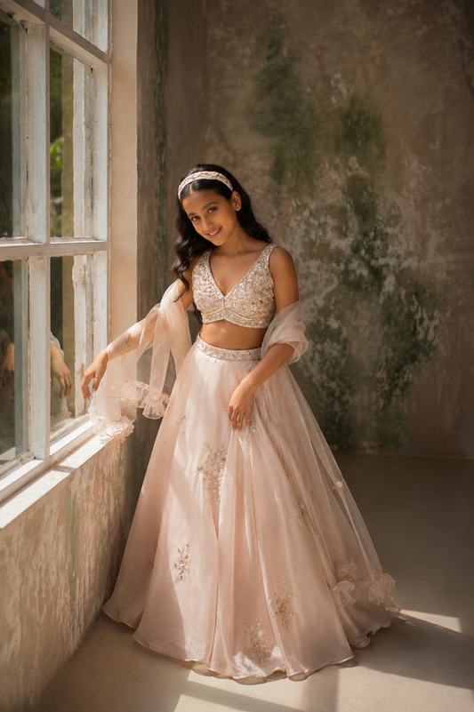 Pristine Silk Organza Lehenga Set