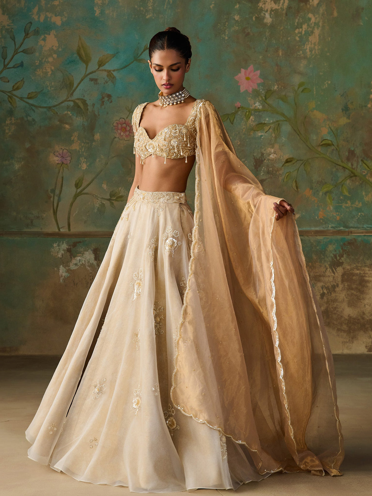 Aureline Ivory Lehenga Set