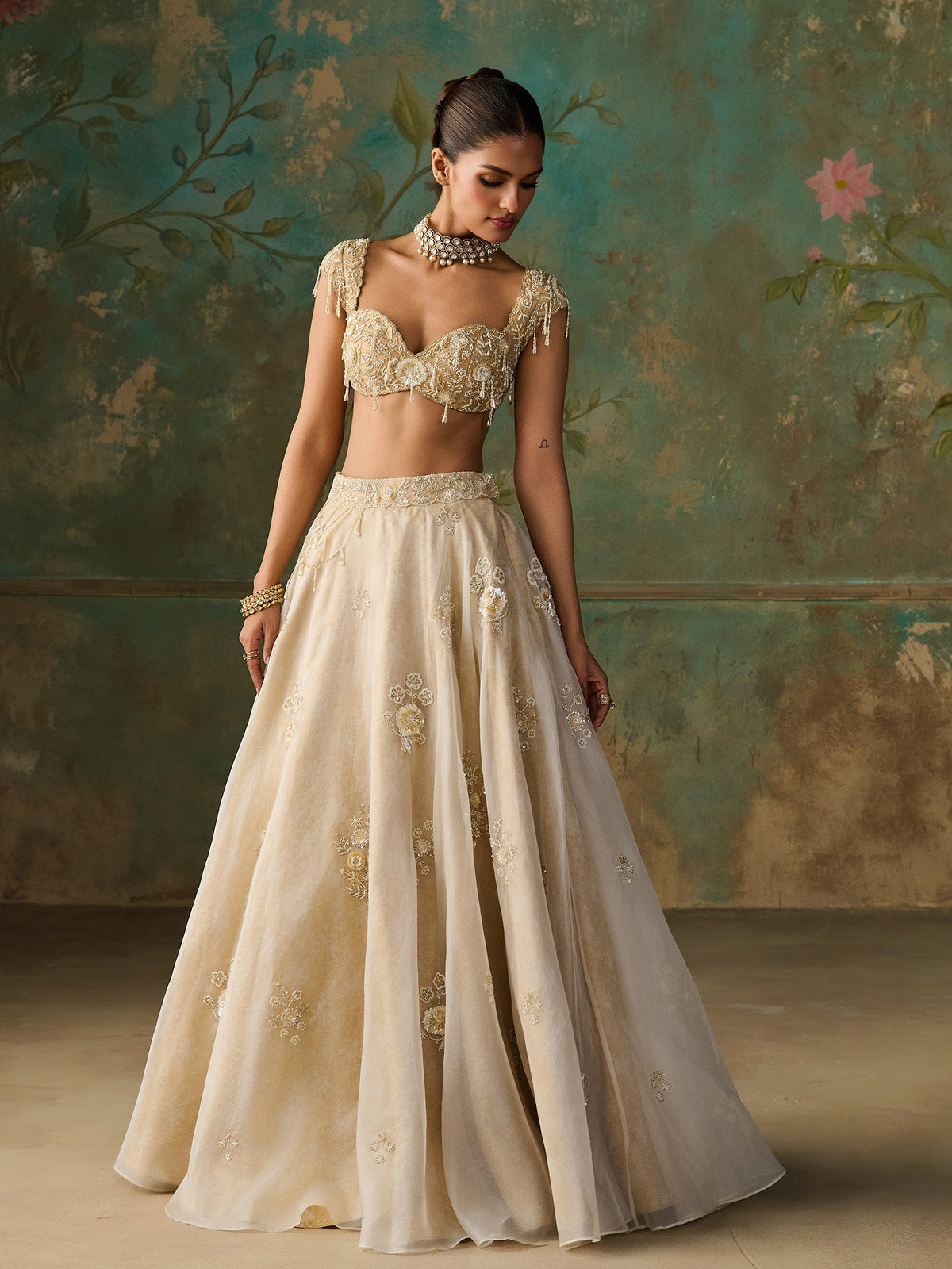 Aureline Ivory Lehenga Set