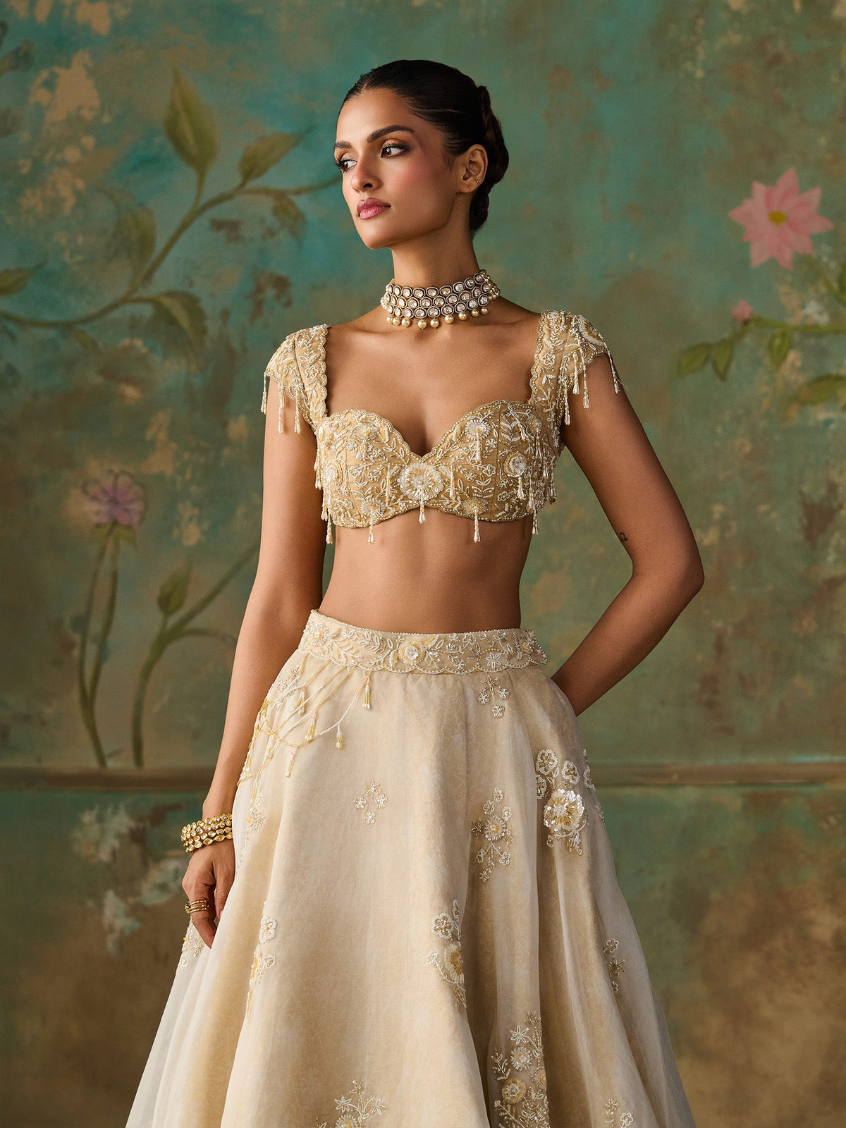 Aureline Ivory Lehenga Set