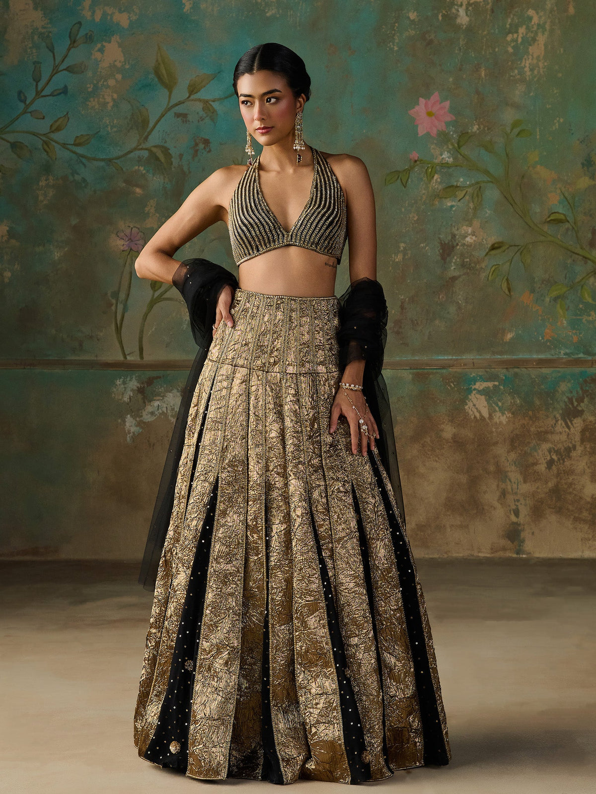 Vespera Black Lehenga Set