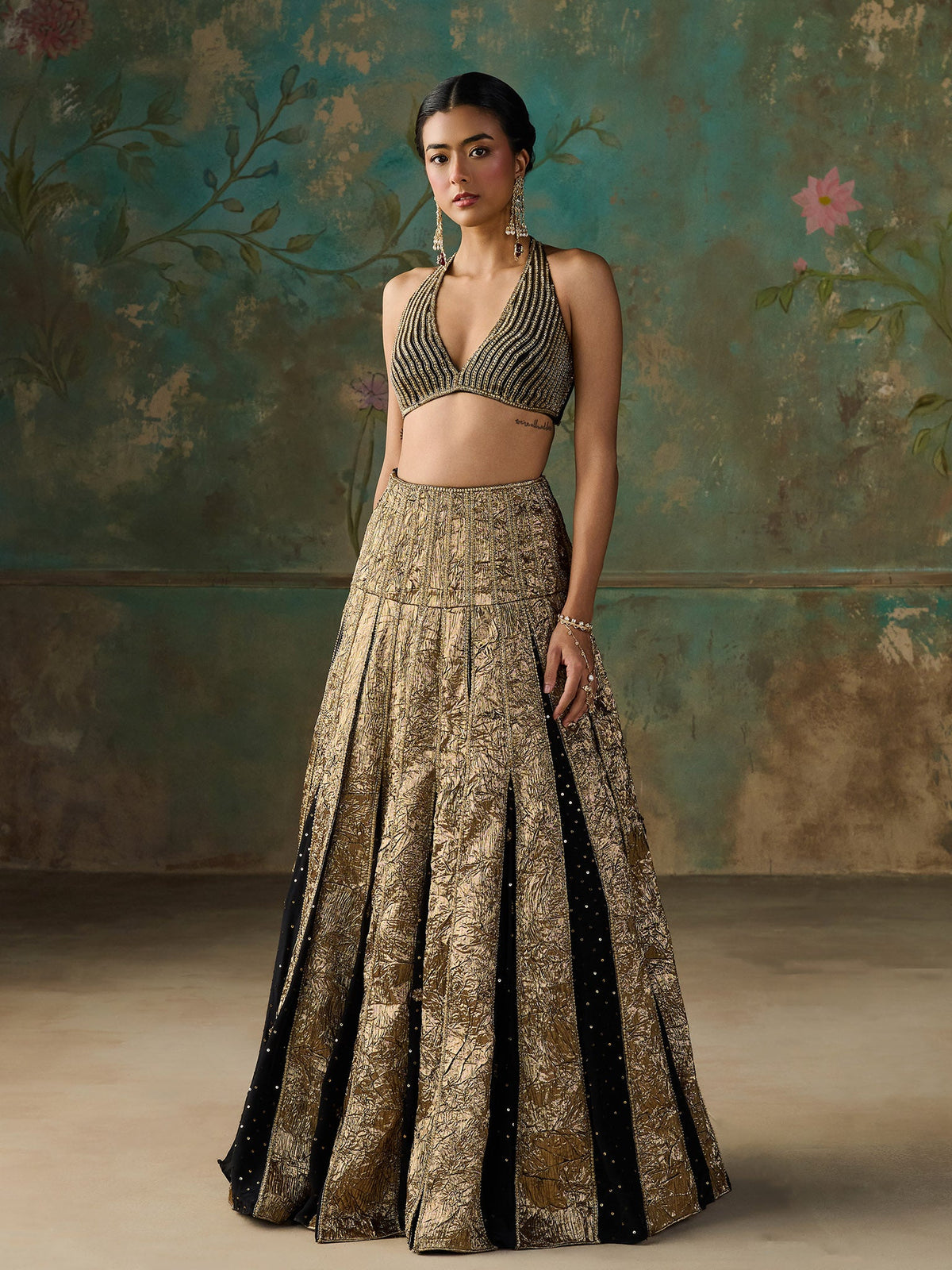 Vespera Black Lehenga Set