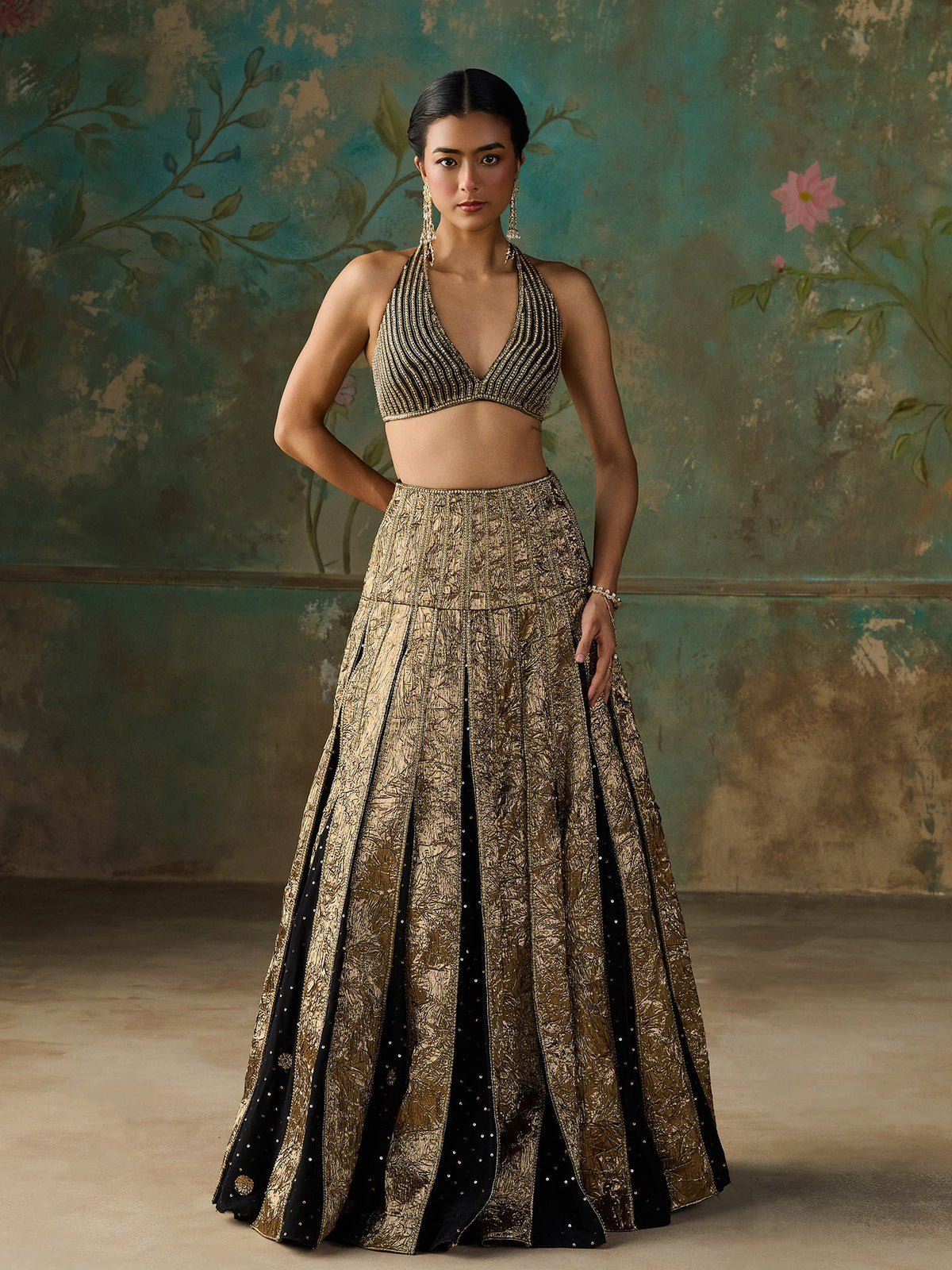 Vespera Black Lehenga Set
