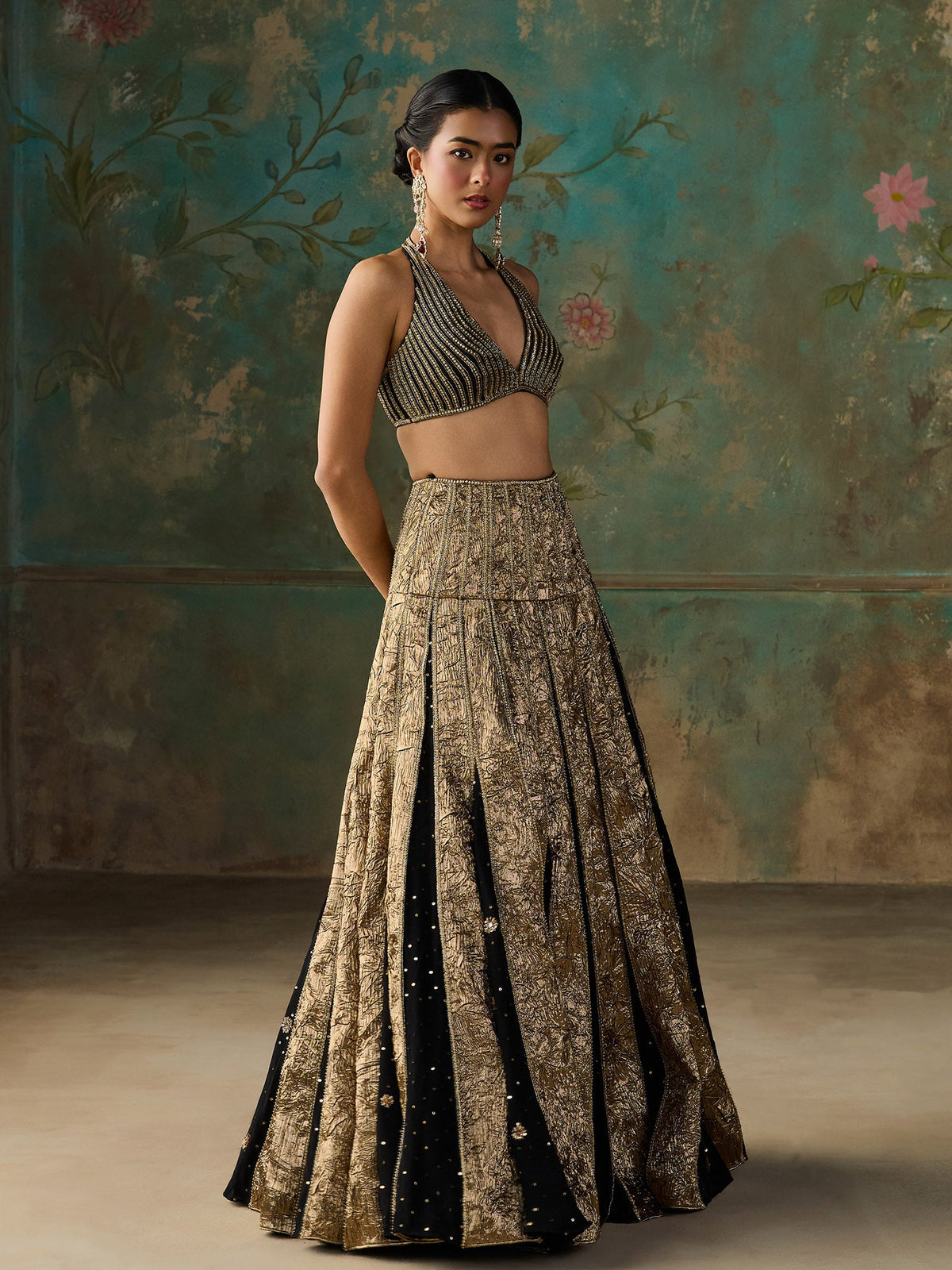 Vespera Black Lehenga Set