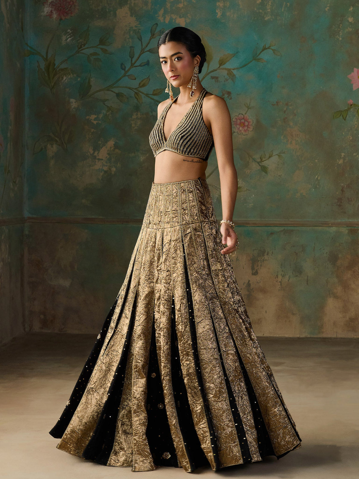 Vespera Black Lehenga Set