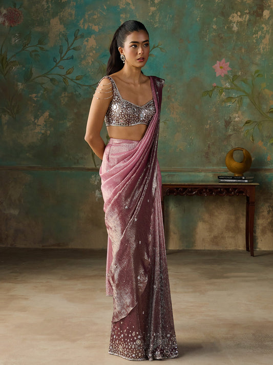 Demy Rose Saree Set