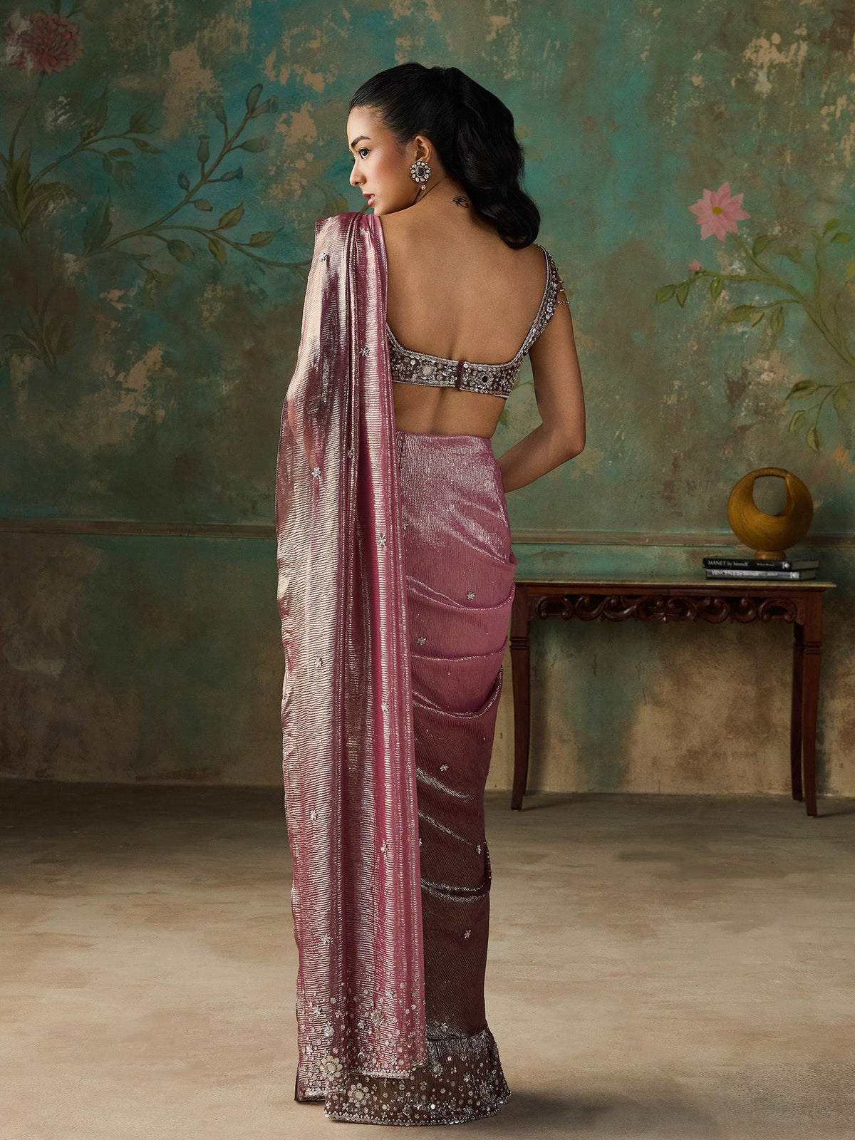 Demy Rose Saree Set