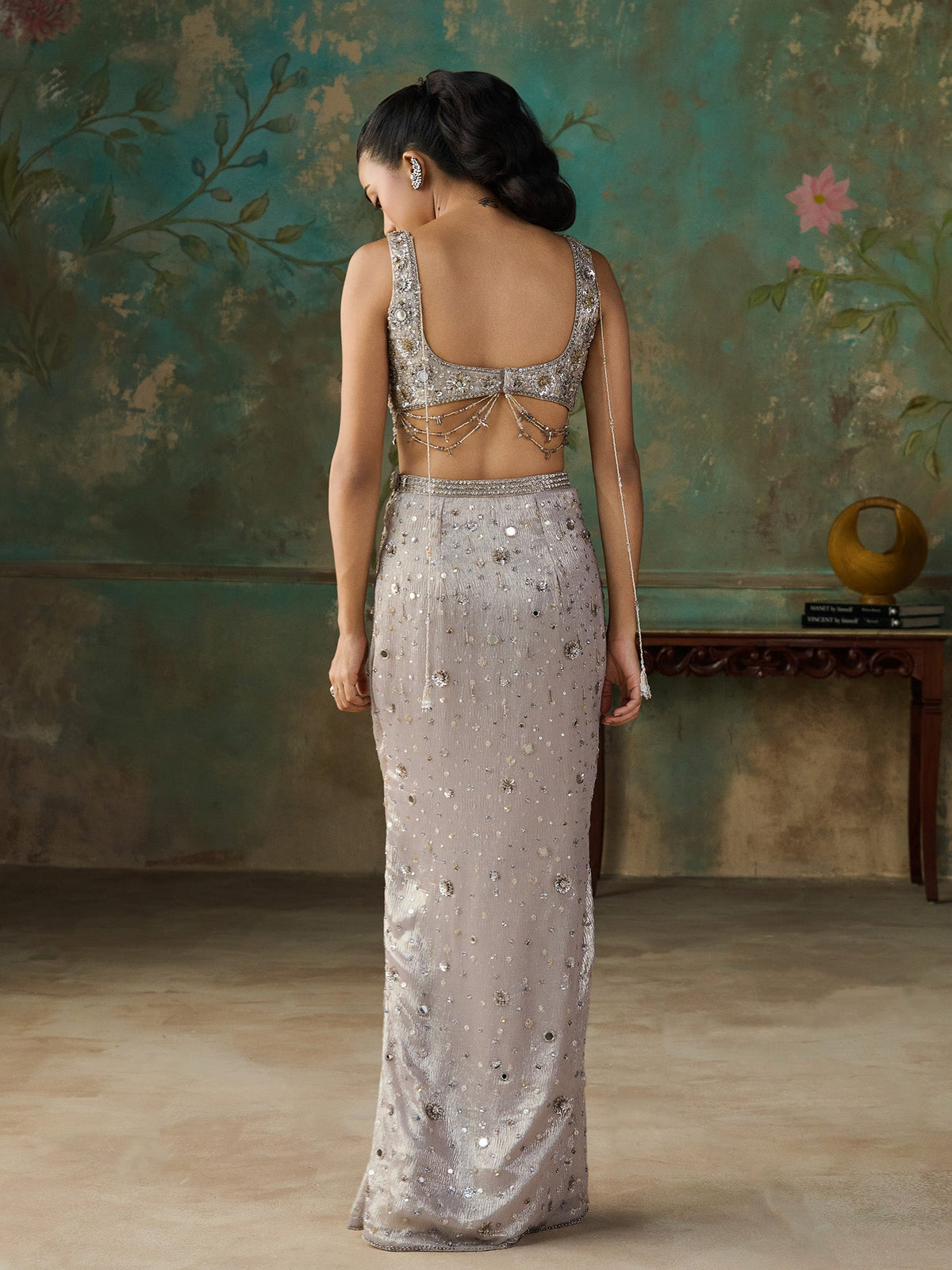 Lunelle Classic Silver Skirt Set