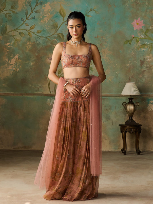 Isla Rust Skirt Set