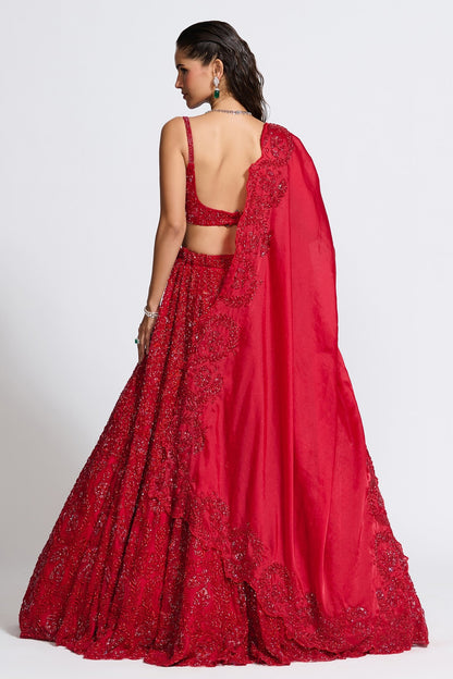 AUDREY RED LEHENGA