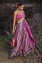 Women's Designer Hot Pink Sharara Set