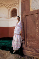 Women's Ivory Chanderi Banarasi Sharara Set