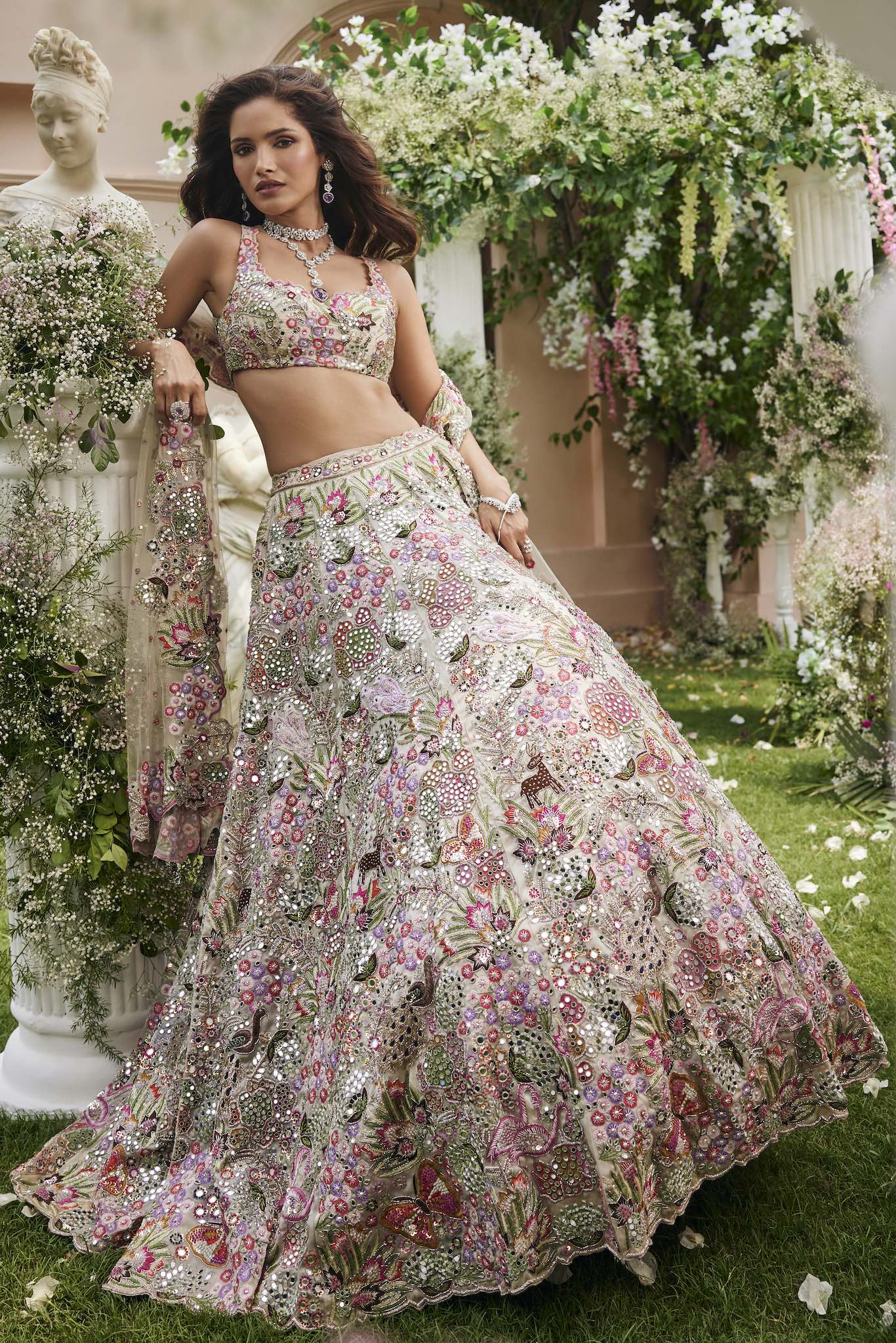 FLORAL MULTI LEHENGA