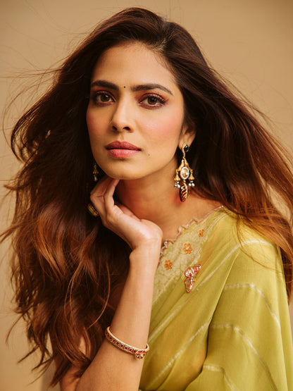 Lush Lemonade Saree
