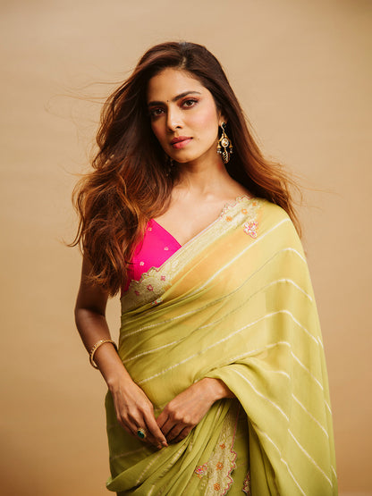 Lush Lemonade Saree