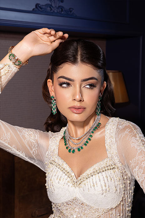 CREME MERMAID LEHENGA