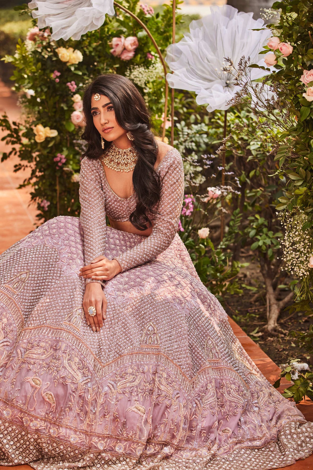 floral lehenga
