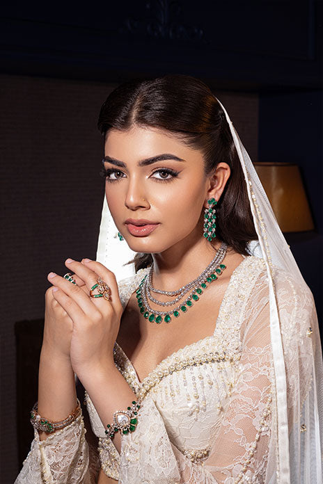 CREME MERMAID LEHENGA