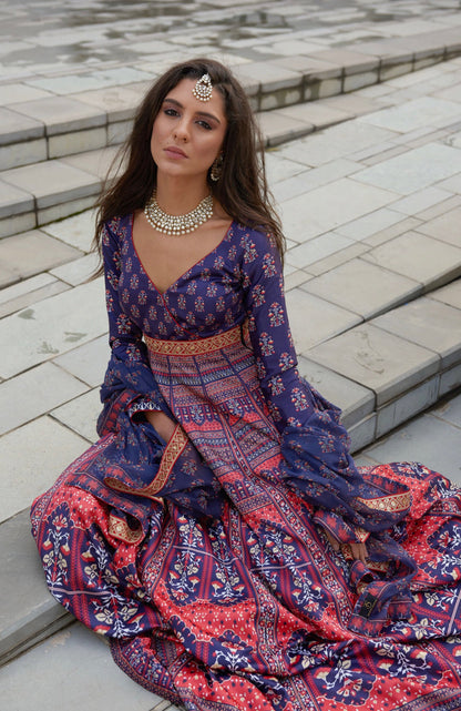 Ava Anarkali Set