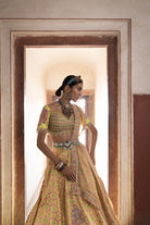 Women's Yellow Banarasi Woven Lehenga Sets