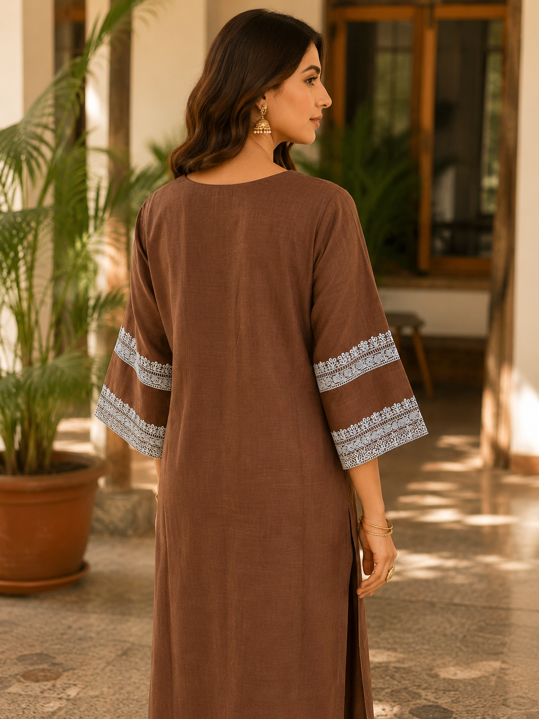BROWN AND BLUE