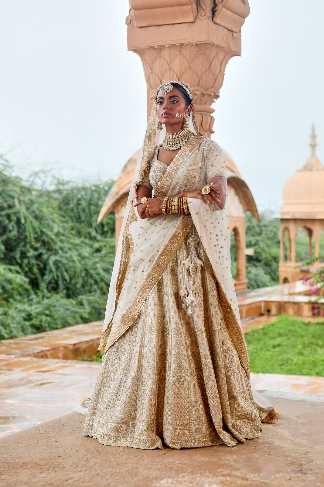 Sonam Bajwa in Gauri Lehenga Set
