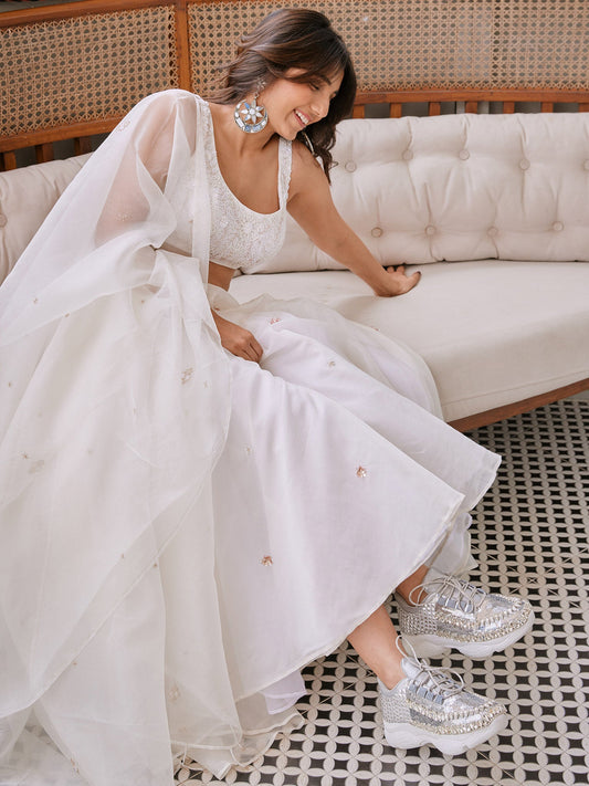 Chand Off-White Lehenga Set