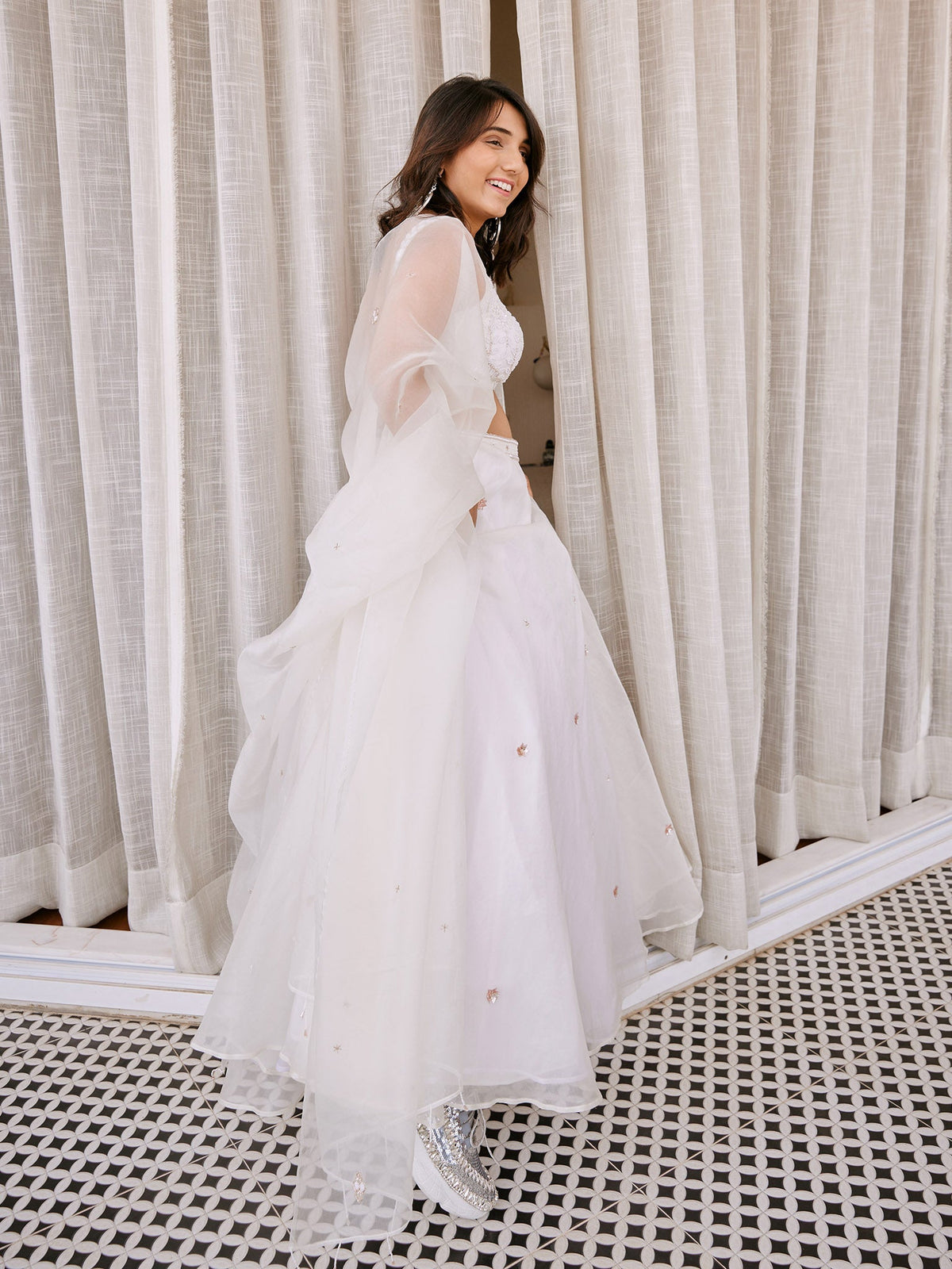 Chand Off-White Lehenga Set