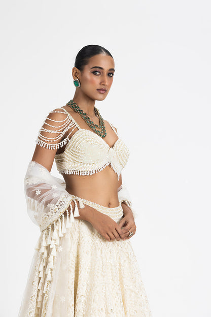OFF WHITE LEHENGA SET