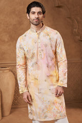 Pastel Watercolour French Knot Kurta Set