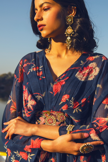 HAZEL KAFTAN – INDIGO CHINTZ