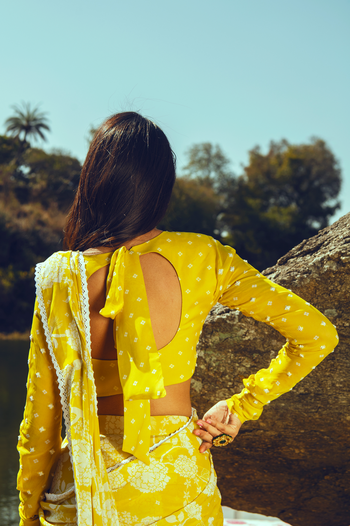 Neha Singh in the NEVRA SAREE SET