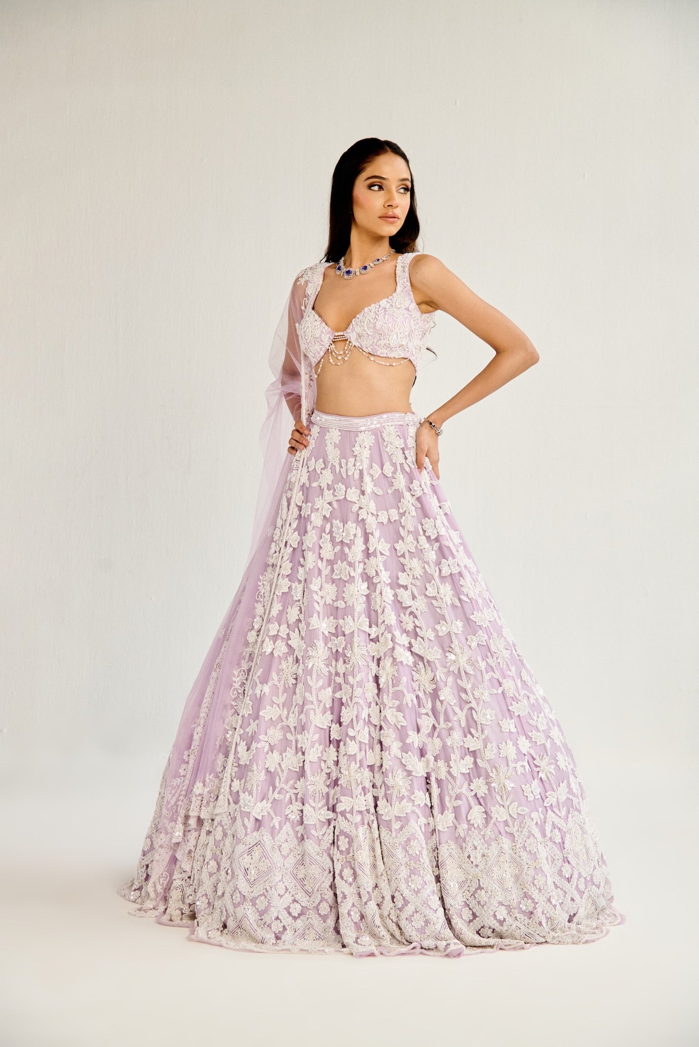 LAVENDER LEHENGA