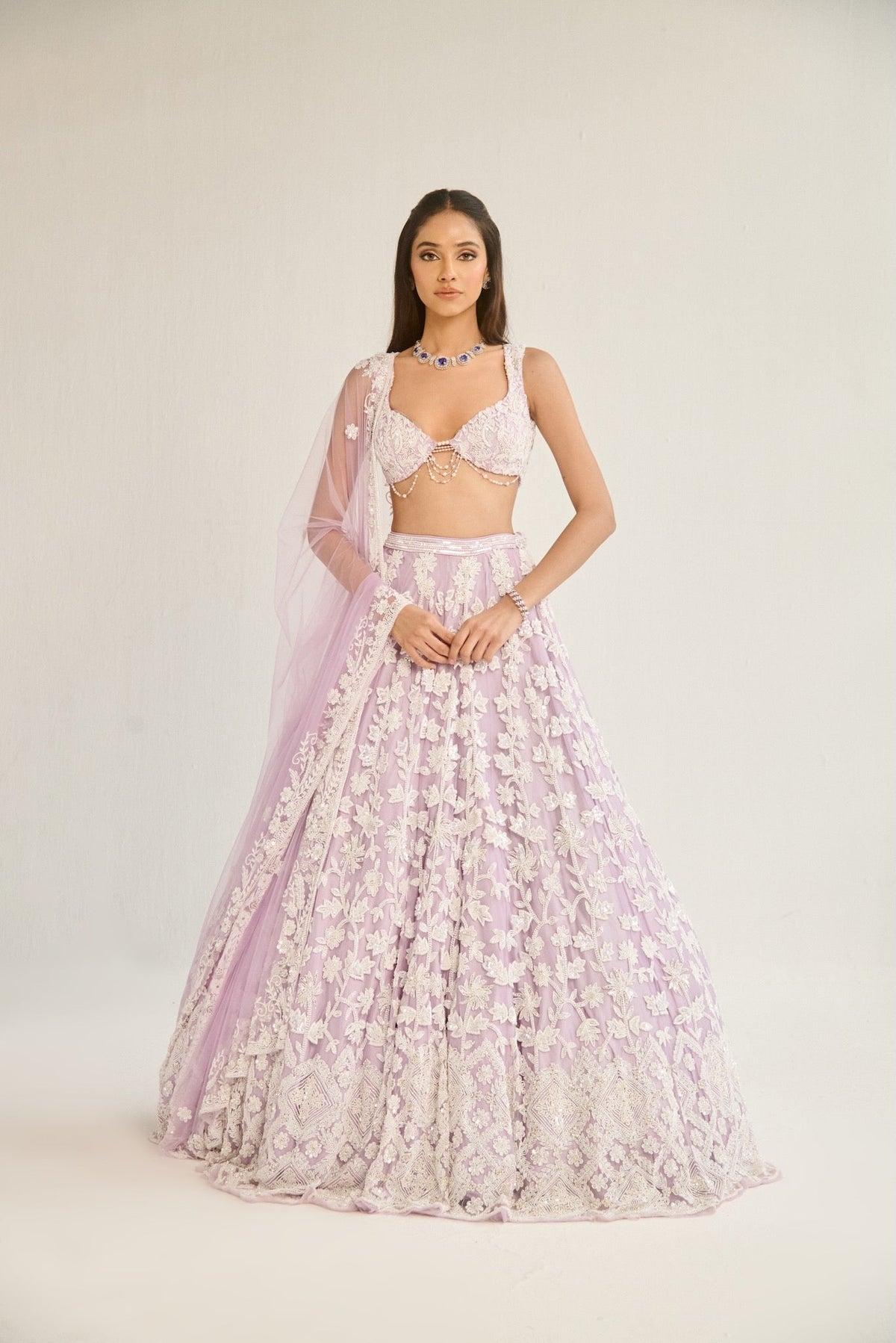 LAVENDER LEHENGA