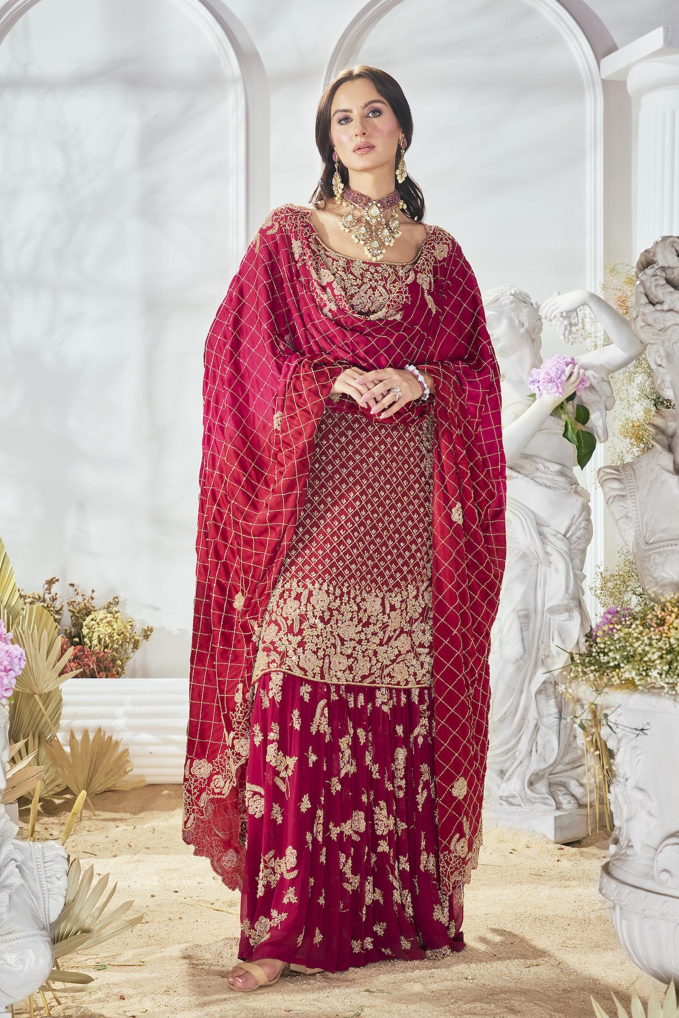 RED CRYSTAL SUIT