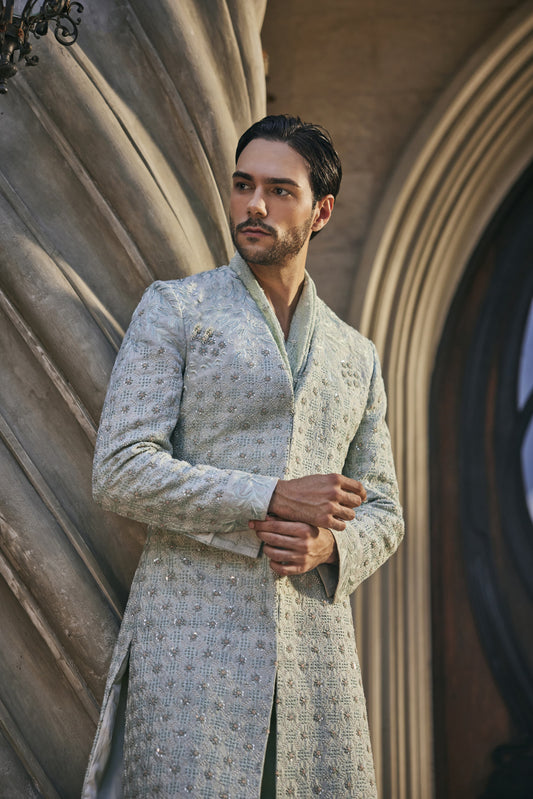 Mint Mirage Sherwani Set