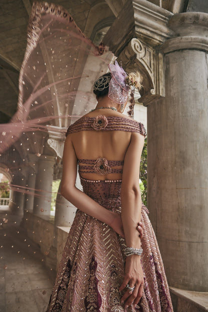 Siam Rose Lehenga Set