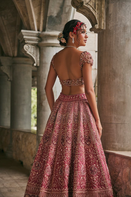 Dusk in Blossom Lehenga set