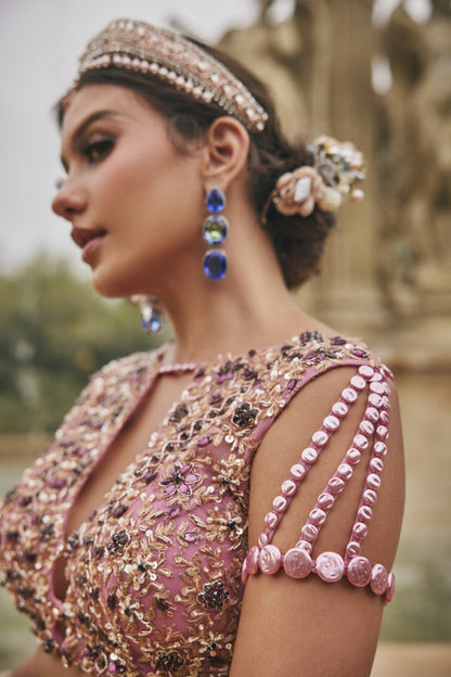 Flamingo Flounce Lehenga Set