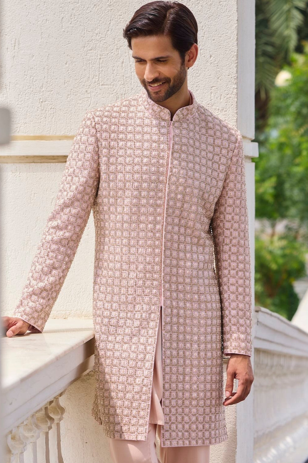 PEACH SHERWANI