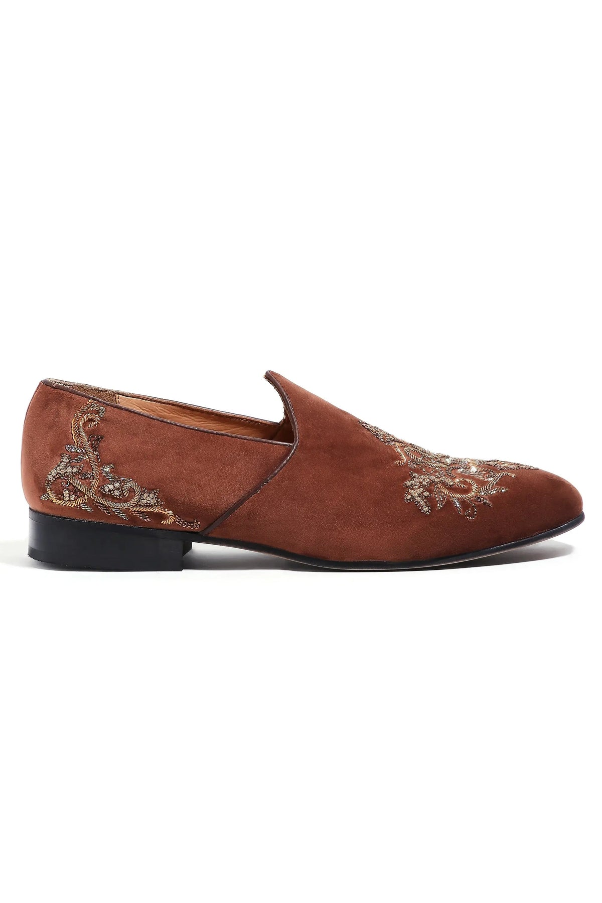 Golden Hues Velvet Mojdis - Asuka Couture