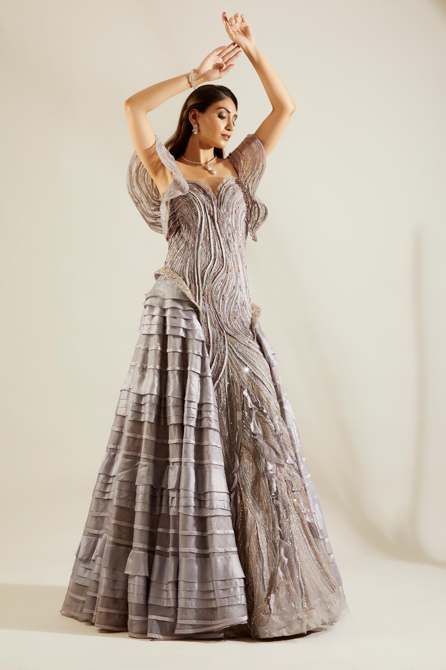 Mauve Binding Gown